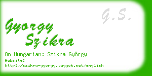 gyorgy szikra business card